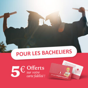 Offre bacheliers : Sophie LEBREUILLY offre 5€ sur la carte de fidélité