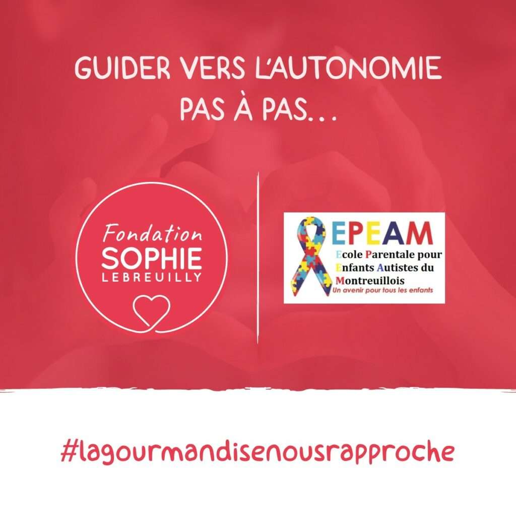 La Fondation Sophie LEBREUILLY est fière de renouveler son engagement aux côtés de l’EPEAM (École Parentale des Enfants Autistes du Montreuillois), une association remarquable qui accompagne avec soin et expertise des jeunes autistes dans leur parcours éducatif et vers plus d’autonomie.